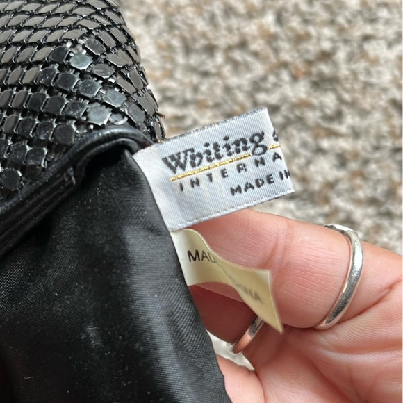 Vintage Whiting and Davis Embellished Mesh Evening Formal Clutch - Picture 12 of 15